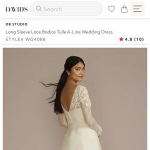 David’s Bridal Dress NWOT